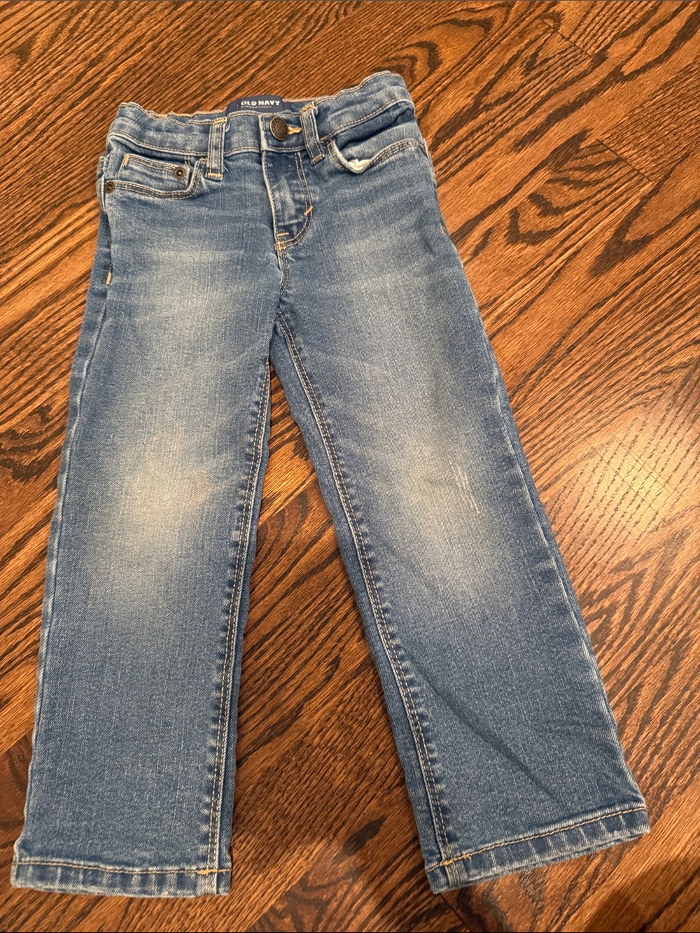 Old Navy Girls Blue Straight-Leg Jeans